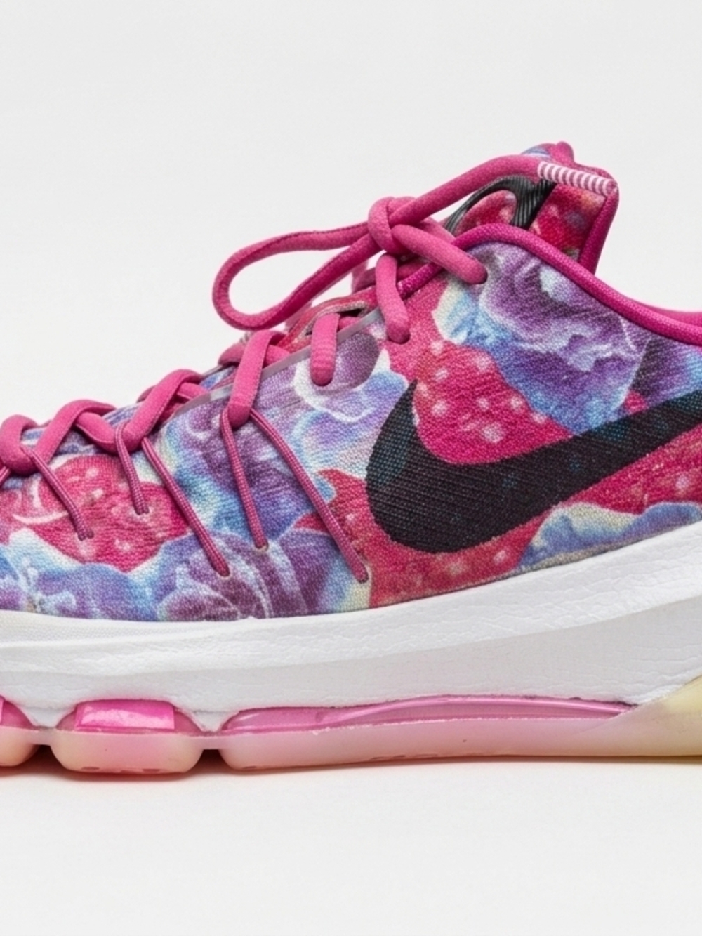 Nike KD 8 VIII Aunt Pearl Floral Pink Purple Basketball Shoes Size 10 819148-603